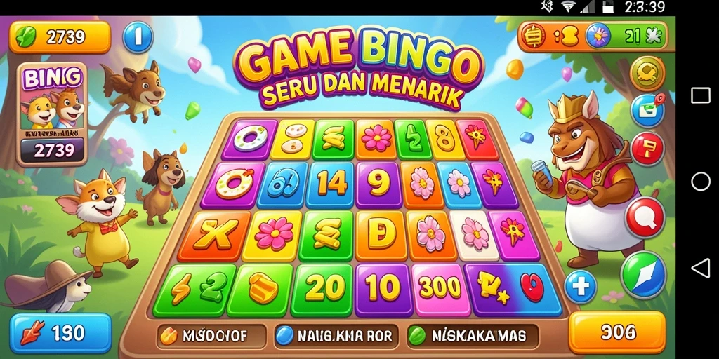 Screenshot gameplay <strong>2739</strong> menampilkan kemeriahan permainan Bingo.