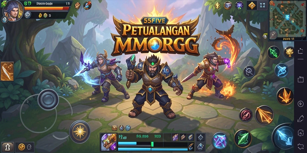 Tampak gameplay seru dalam dunia petualangan MMORPG.