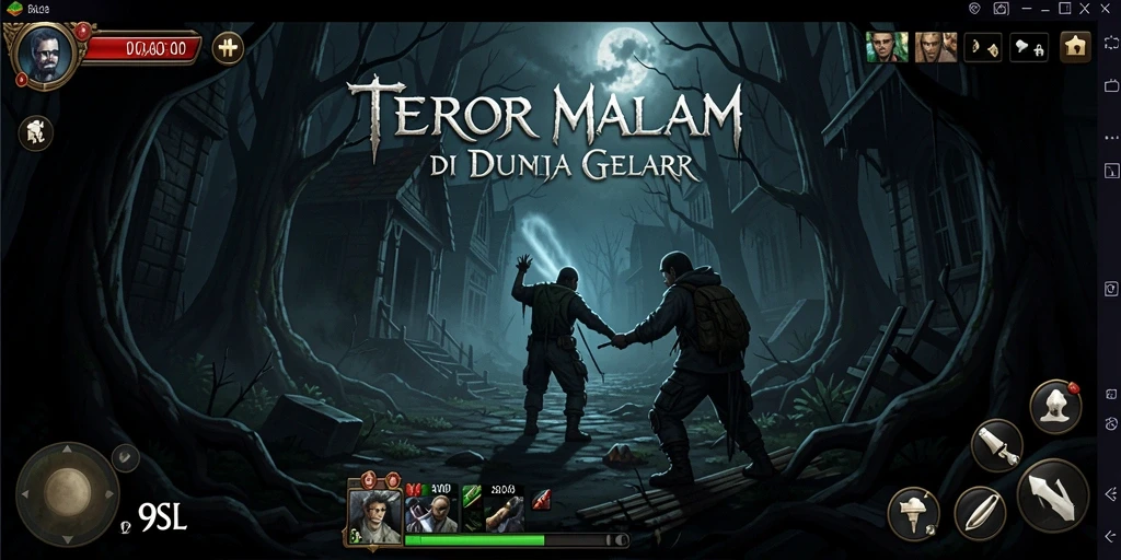 Gameplay menakutkan yang mendebarkan di dunia kegelapan.