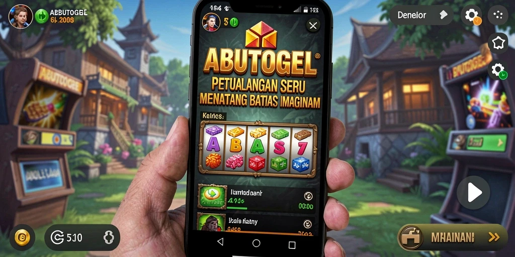 Tampilan penuh aksi dari gameplay ABUTOGEL yang seru dan menantang.