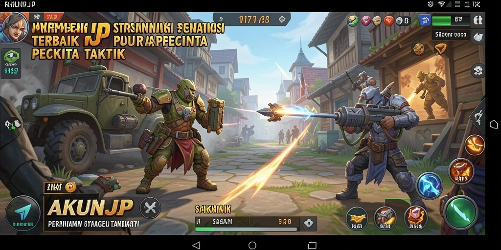 Tampilan gameplay AKUNJP yang penuh strategi dan aksi.