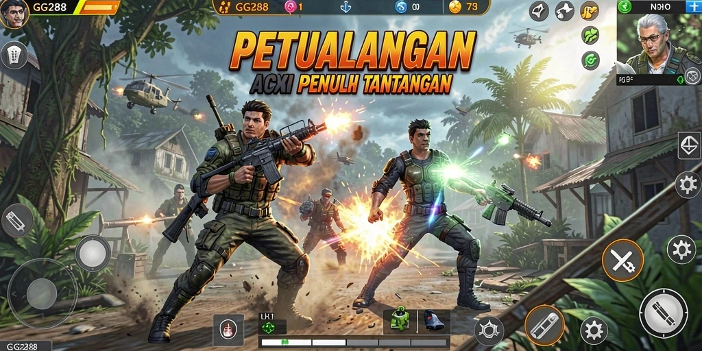 Tampilan gameplay GG288 yang mendebarkan dan penuh aksi.