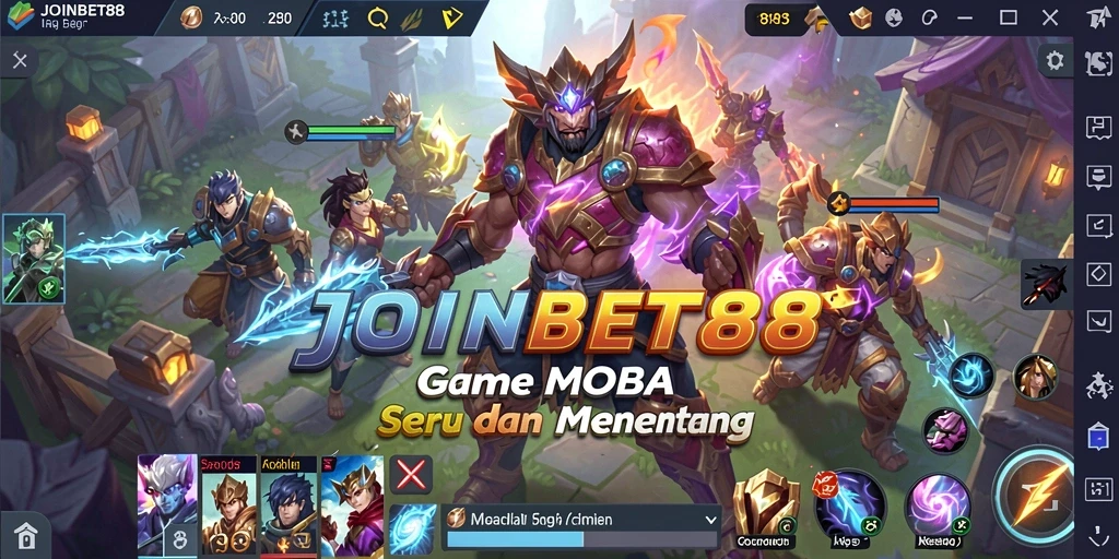 Tampilan menarik dari gameplay JOINBET88 di arena pertempuran.