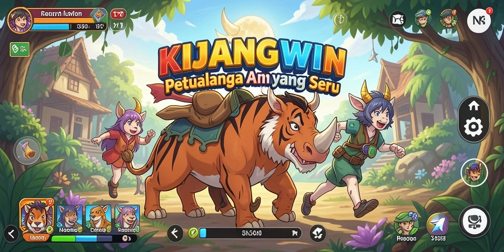 Tampilan gameplay KIJANGWIN dengan karakter Anime yang menarik.