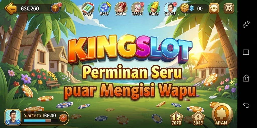 Tampilan gameplay KINGSLOT yang mengasyikkan dan penuh warna.