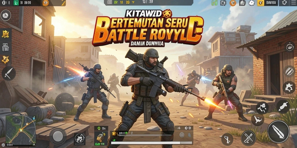 Screenshot utama KITAWD menampilkan aksi pertempuran seru dan grafis yang menawan.