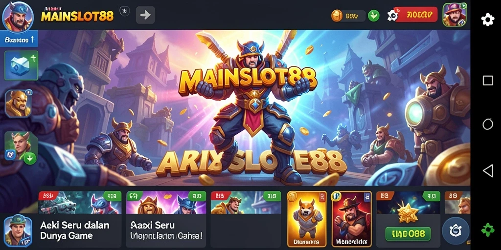 Tampilan seru aksi gameplay di MAINSLOT88.