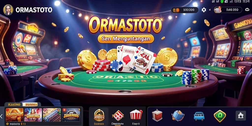 Screenshot gameplay ORMASTOTO yang menampilkan keseruan permainan Kasino.