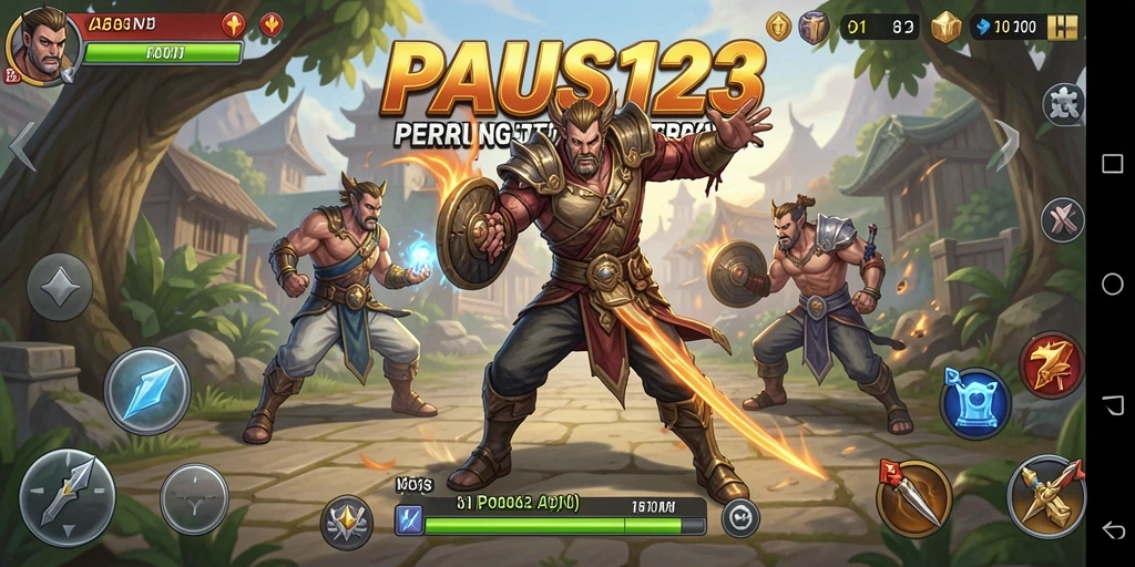 Tampilan seru karakter dan pertarungan di PAUS123.