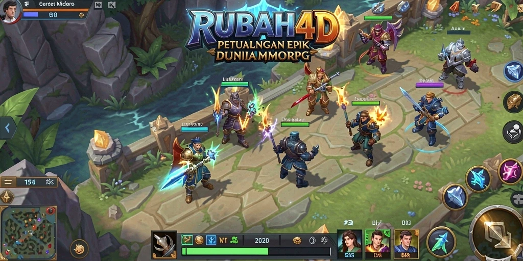 Tampilan gameplay menakjubkan di dunia MMORPG RUBAH4D.