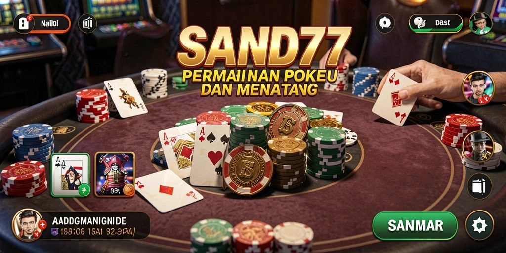 Tampilan gameplay menegangkan di SAND77 dengan pemain dari seluruh dunia.