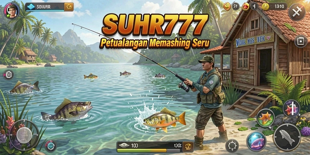 Gambaran aksi menarik dalam gameplay memancing SUHU777.