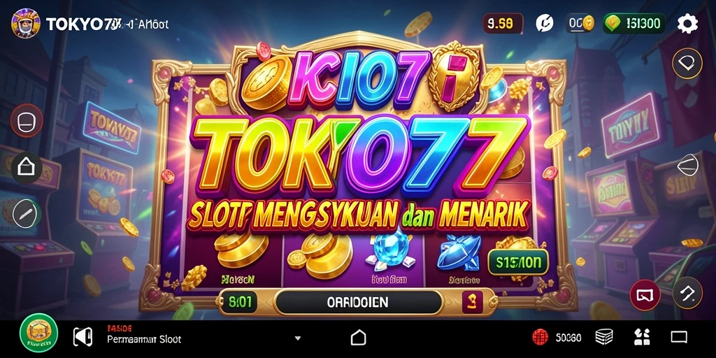 Tampilan gameplay TOKYO77 yang menarik dengan elemen slot variatif.